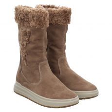  Imac Veloursleder-Winterstiefel in beige für Kinder