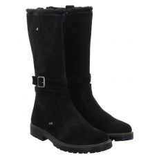 Imac Veloursleder-Winterstiefel in schwarz für Kinder