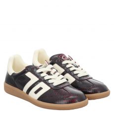  Back 70, Rot, Glattleder-Sneaker in bordeaux für Damen