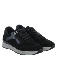  Comfort Lover, Claire 63 H, Veloursleder-Sneaker in schwarz für Damen