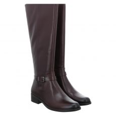  Caprice, Weite G/vario/rv-schaft, hoher Glattleder-Stiefel in braun für Damen
