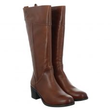 Caprice, Weite G, hoher Glattleder-Stiefel in braun für Damen