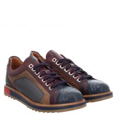  Exton Glattleder-Halbschuh in blau für Herren