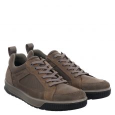  Ecco Fettleder-Halbschuh in grün für Herren