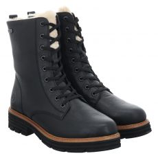  Remonte, Tex, Glattleder-Schnürstiefel in schwarz für Damen