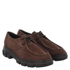  Paul Green, 0080-1183-070, Veloursleder-Halbschuh in braun für Damen