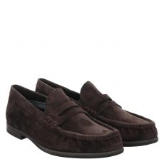  Paul Green, 0080-1228-001, klassischer Veloursleder-Slipper in braun für Damen