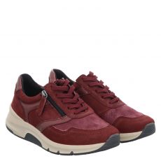  Comfort Lover, Jasmin 05 H, Veloursleder-Sneaker in weinrot für Damen