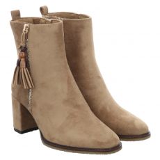  Marco Tozzi, Michelle Hunziker Werbestyle, Stiefeletten & Boots in beige für Damen