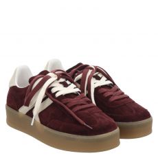  Schuhengel, Mattia, Veloursleder-Sneaker in bordeaux für Damen