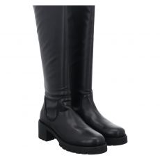 Schuhengel, Schwarz, hoher Glattleder-Stiefel für Damen