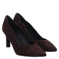  Peter Kaiser, Da.-pumps, Veloursleder-Pumps in braun für Damen