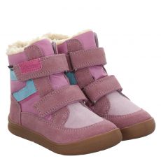  Richter, Barfuß, Veloursleder-Winterstiefel in lila für Kinder