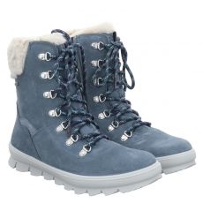  Superfit, Flavia, Veloursleder-Winterstiefel in blau für Kinder