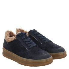  Paul Green, 0080-5369-073, Veloursleder-Sneaker in blau für Damen