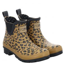  Rajn, Leopard, Gummi (synth.)-Regenstiefel in beige für Damen