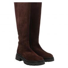  Gabor, M/vario, hoher Veloursleder-Stiefel in braun für Damen