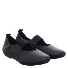 Fitflop, Delicato Poise, Glattleder-Ballerina in schwarz für Damen