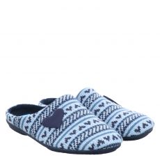  Varomed Vital, Tinka, Strickmaterial-Hausschuh in blau für Damen