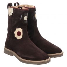  Jopper Veloursleder-Winterstiefel in braun für Kinder