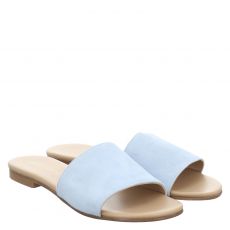  Schuhengel Veloursleder-Pantolette in blau für Damen