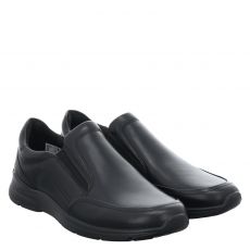  Ecco Glattleder-Slipper in schwarz für Herren