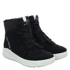  Ecco, Kids, Veloursleder-Winterstiefel in schwarz für Kinder