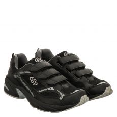  Brütting, Force V, Kunstleder-Sportschuh in schwarz für Kinder