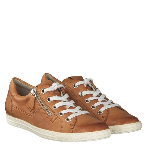 schommel Rode datum Concreet Paul Green, 4940, Sneaker in cognac für Damen