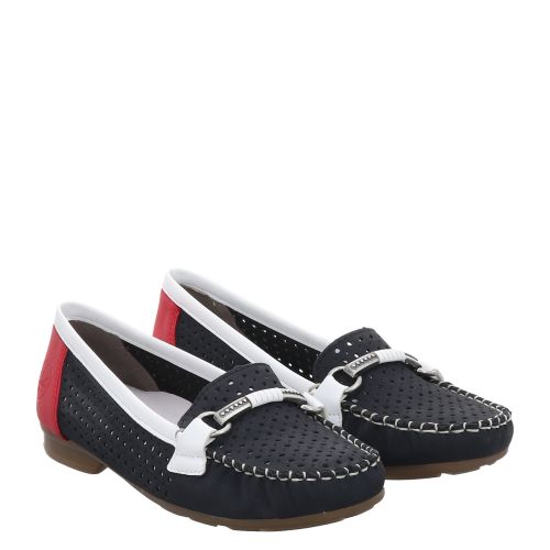 RIEKER, FSK DAMEN HALBSCHUHE, BLAU