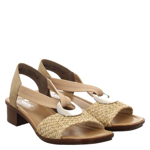 Landelijk Snel Kauwgom Rieker Kunstleder-Sandalette in beige für Damen