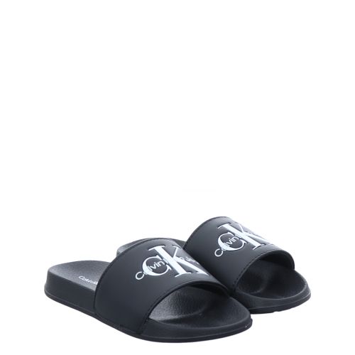 CALVIN KLEIN JEANS, POOL SLIDE, SCHWARZ