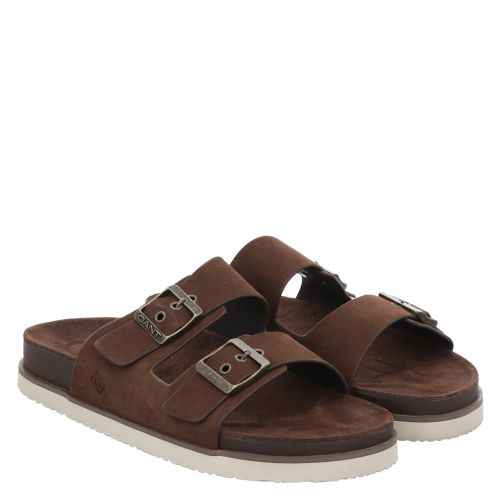 Gant, Palbuddy Sport Sandal, Veloursleder-Pantolette in braun für  