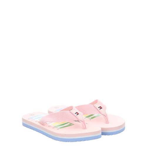 TOMMY HILFIGER KIDS, SLIDES, ROT