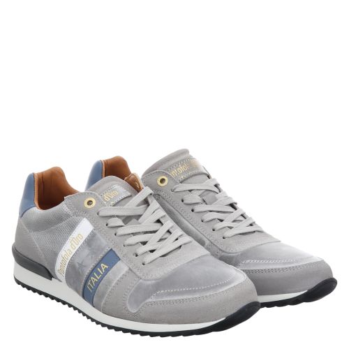 Pantofola D oro Rizza Glattleder Sneaker in grau fur Herren