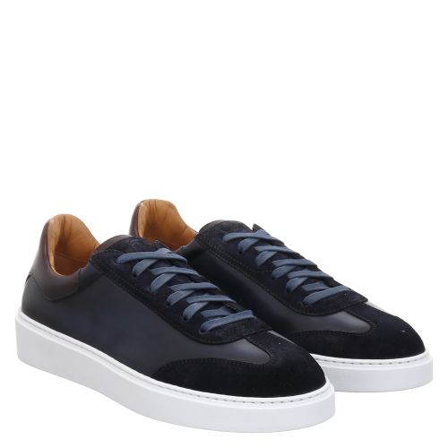 Magnanni Lotto Glattleder Sneaker in blau fur Herren