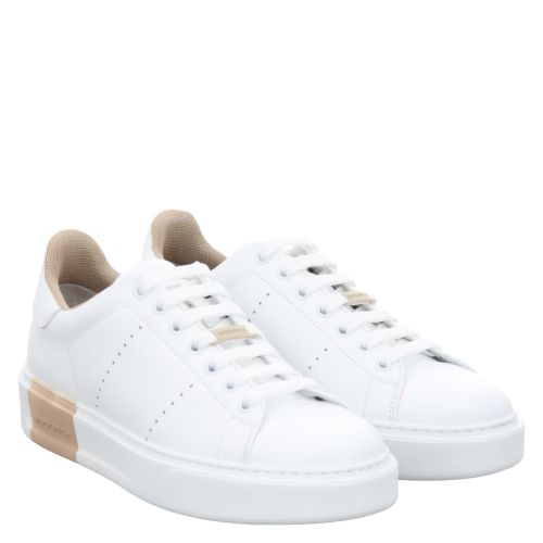 Mens luxury sales white sneakers