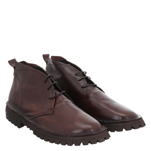 Moma, Polacchi Uomo Tebe, Glattleder-Schnürstiefel in braun für Herren 