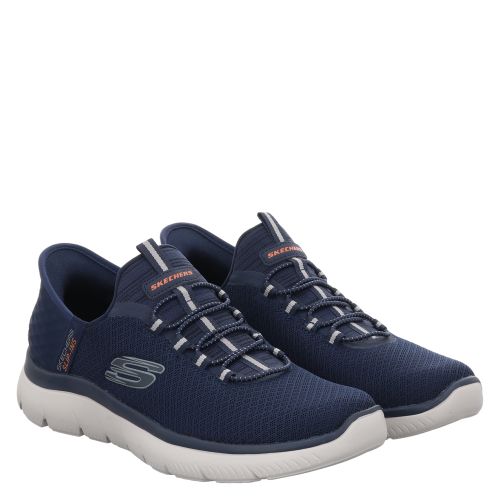 SKECHERS, SLIP INS SUMMITS - HIGH RANGE, BLAU