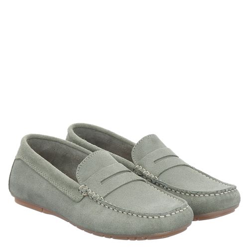 Marc O Polo Veloursleder-Mokassin in grün für Damen