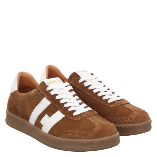 Hold Veloursleder-Sneaker in braun für Herren