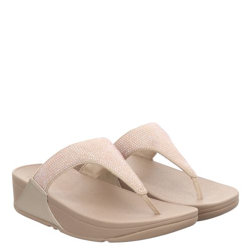 FITFLOP, LULU CRYSTAL EMBELLISHED TOE, ROT