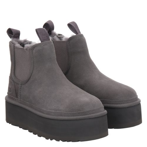UGG, NEUMEL PLATFORM CHELSEA, GRAU