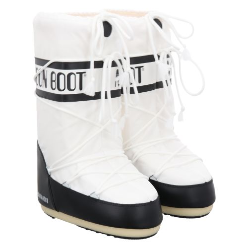 MOON BOOT, ICON NYLON, WEIß