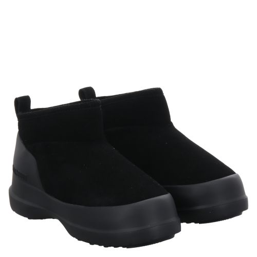 MOON BOOT, LUNA LOW BOOT SUEDE, SCHWARZ