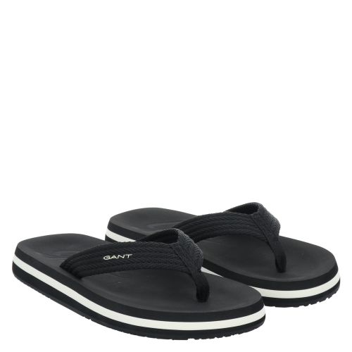 GANT, SUNHEAVEN THONG SANDAL, SCHWARZ
