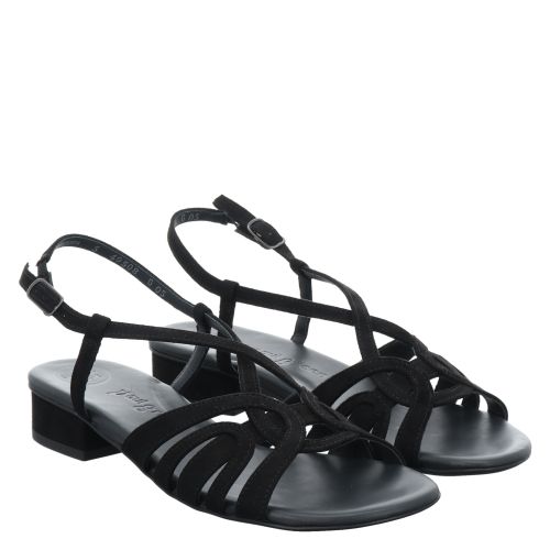 PAUL GREEN, 0077-6147-027/SANDALETTE, SCHWARZ