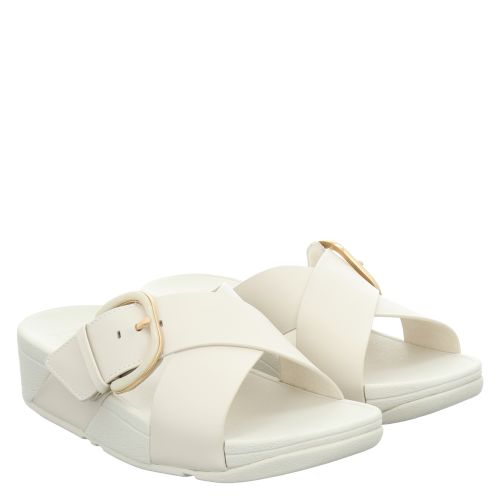 SOFTCLOX, LULU RESIN-BUCKLE LEATHER CROS, BEIGE