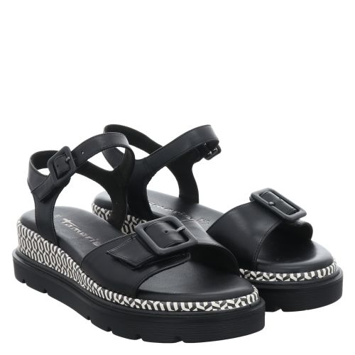 TAMARIS, DA.-SANDALETTE, SCHWARZ