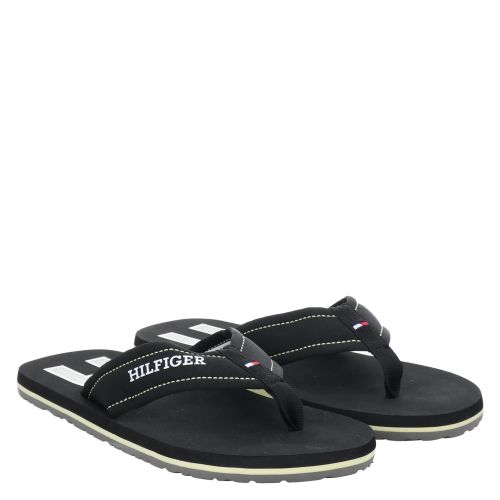 TOMMY HILFIGER, HILFIGER H PADDED BEACH, SCHWARZ